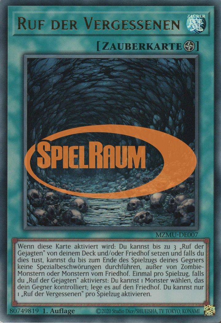 Call of the Forgotten Single: Yu-Gi-Oh! Maze of Muertos Einzelkarte