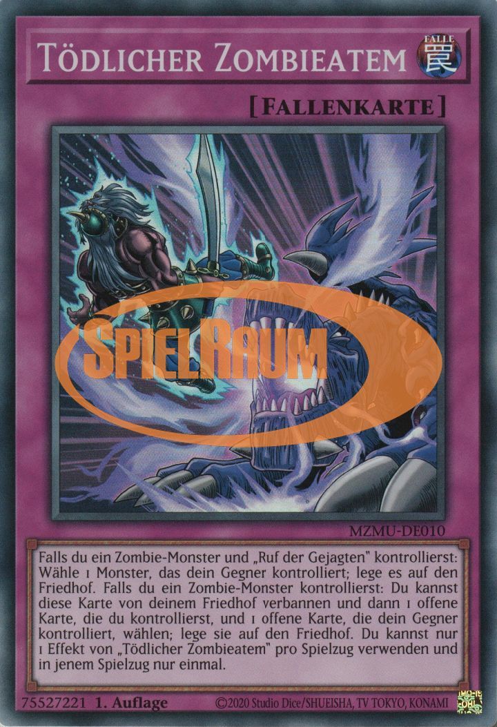 Deadly Zombie Breath Single: Yu-Gi-Oh! Maze of Muertos Einzelkarte