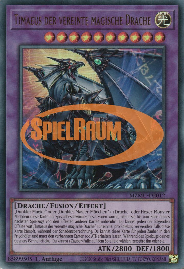 Timaeus the United Magical Dragon (V.2 - Collectors Rare) Single: Yu-Gi-Oh! Maze of Muertos Einzelkarte