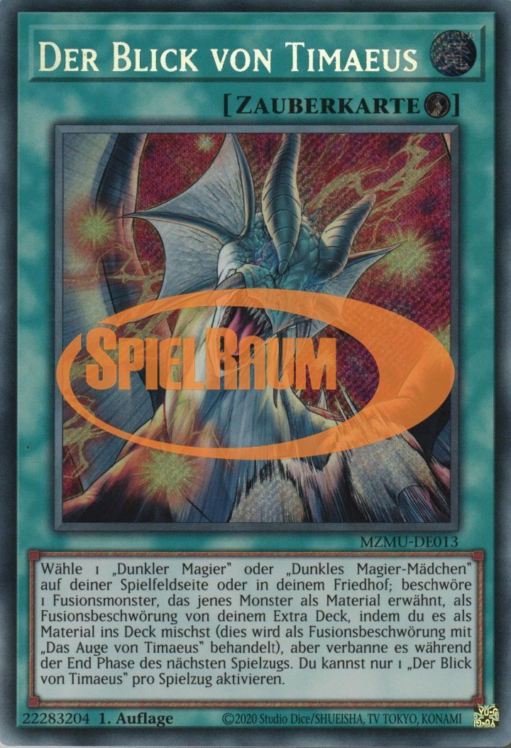 The Gaze of Timaeus (V.1 - Secret Rare) Single: Yu-Gi-Oh! Maze of Muertos Einzelkarte
