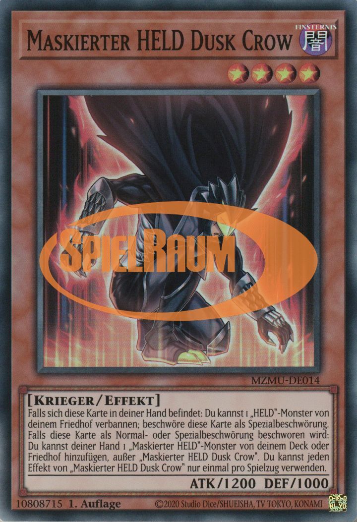 Masked HERO Dusk Crow Single: Yu-Gi-Oh! Maze of Muertos Einzelkarte