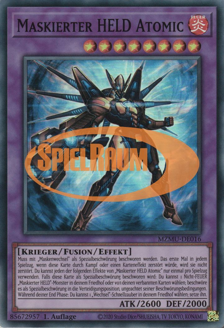 Masked HERO Atomic Single: Yu-Gi-Oh! Maze of Muertos Einzelkarte