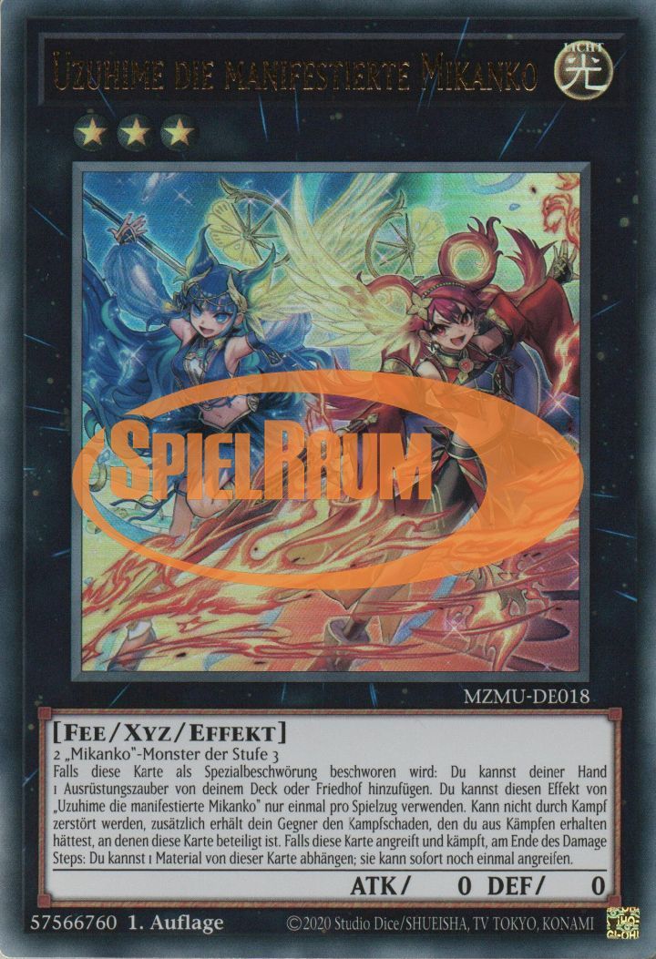 Uzuhime the Manifested Mikanko Single: Yu-Gi-Oh! Maze of Muertos Einzelkarte