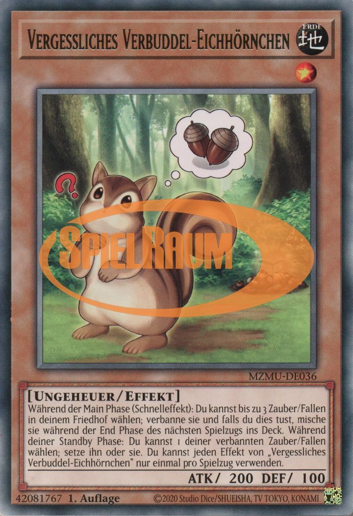 Sloppy Stasher Squirrel Single: Yu-Gi-Oh! Maze of Muertos Einzelkarte