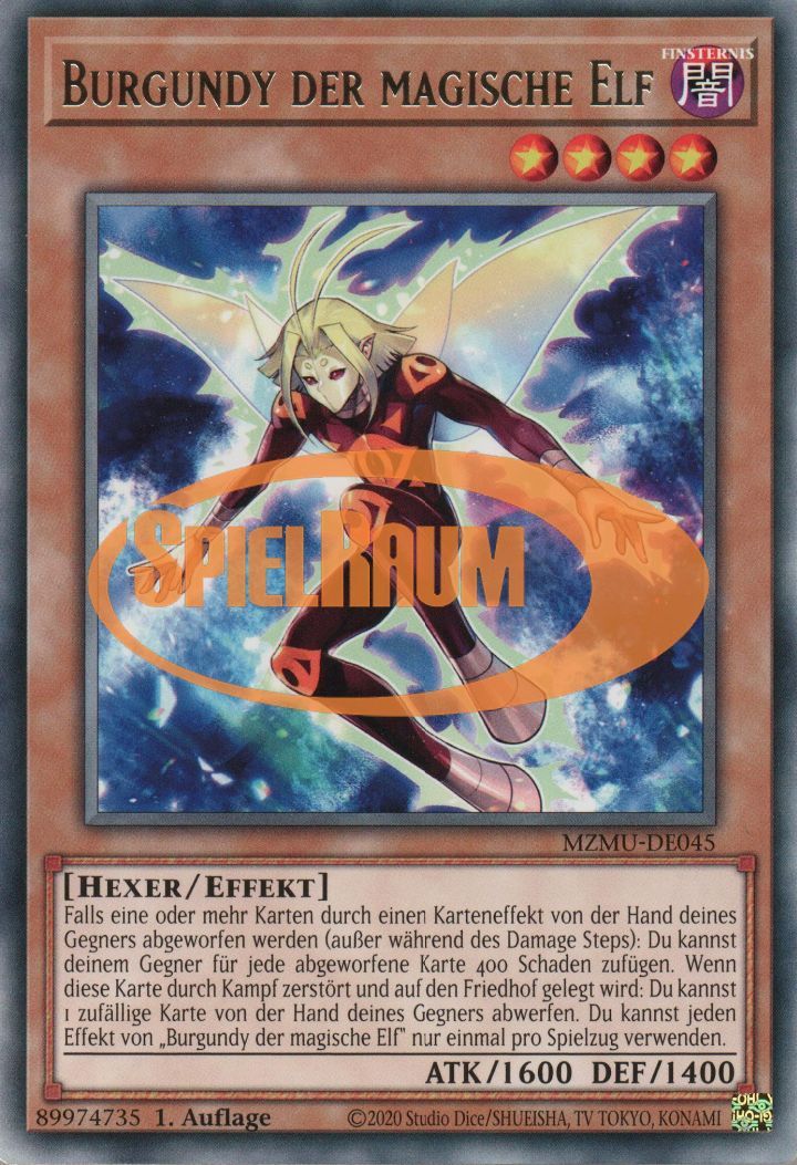 Burgundy the Magic Elf Single: Yu-Gi-Oh! Maze of Muertos Einzelkarte