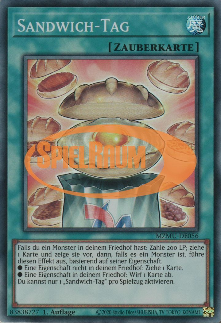 Sandwich Day Single: Yu-Gi-Oh! Maze of Muertos Einzelkarte