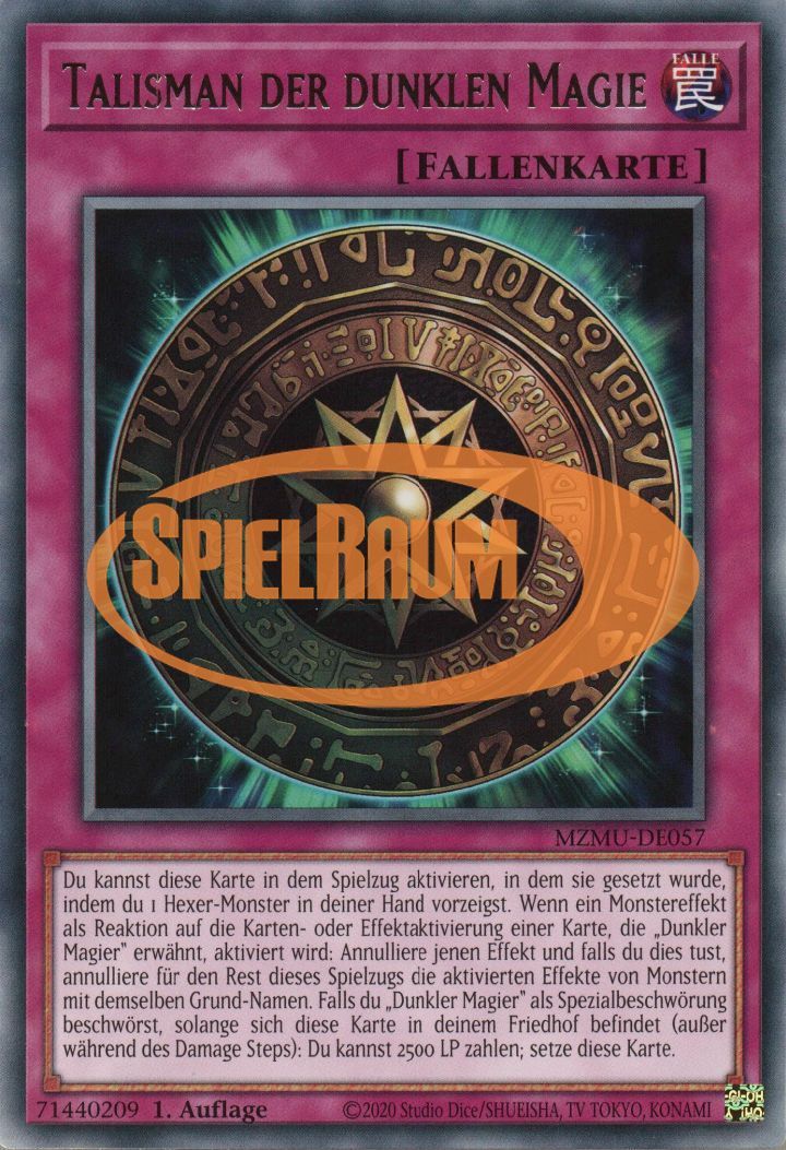 Dark Magic Talisman Single: Yu-Gi-Oh! Maze of Muertos Einzelkarte