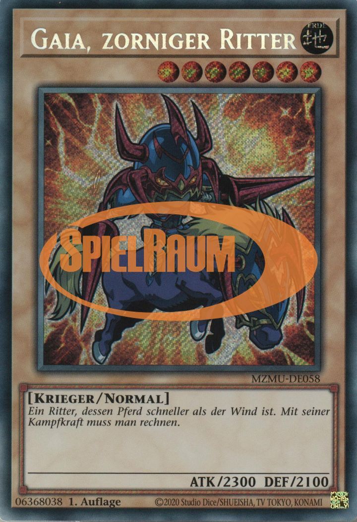 Gaia The Fierce Knight Single: Yu-Gi-Oh! Maze of Muertos Einzelkarte
