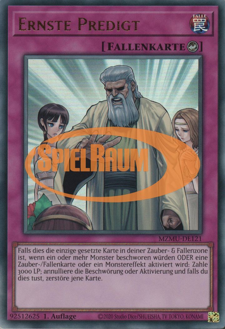 Solemn Scolding Single: Yu-Gi-Oh! Maze of Muertos Einzelkarte