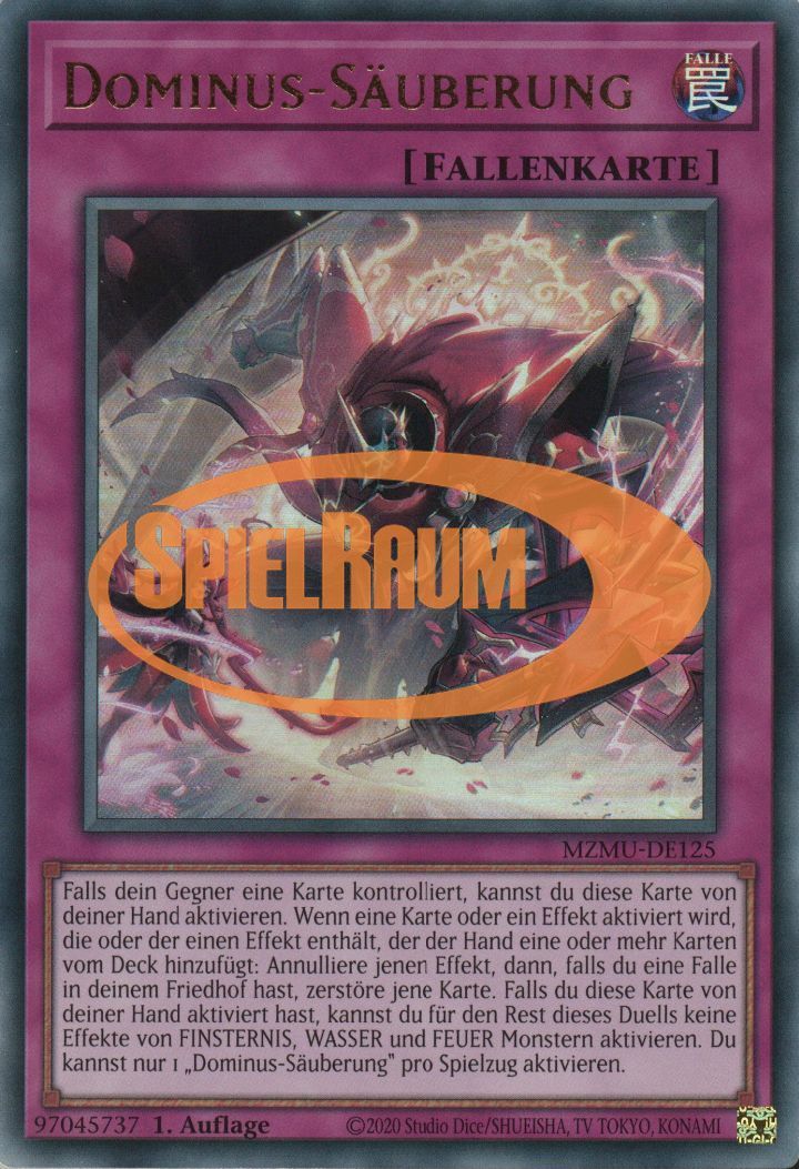 Dominus Purge Single: Yu-Gi-Oh! Maze of Muertos Einzelkarte