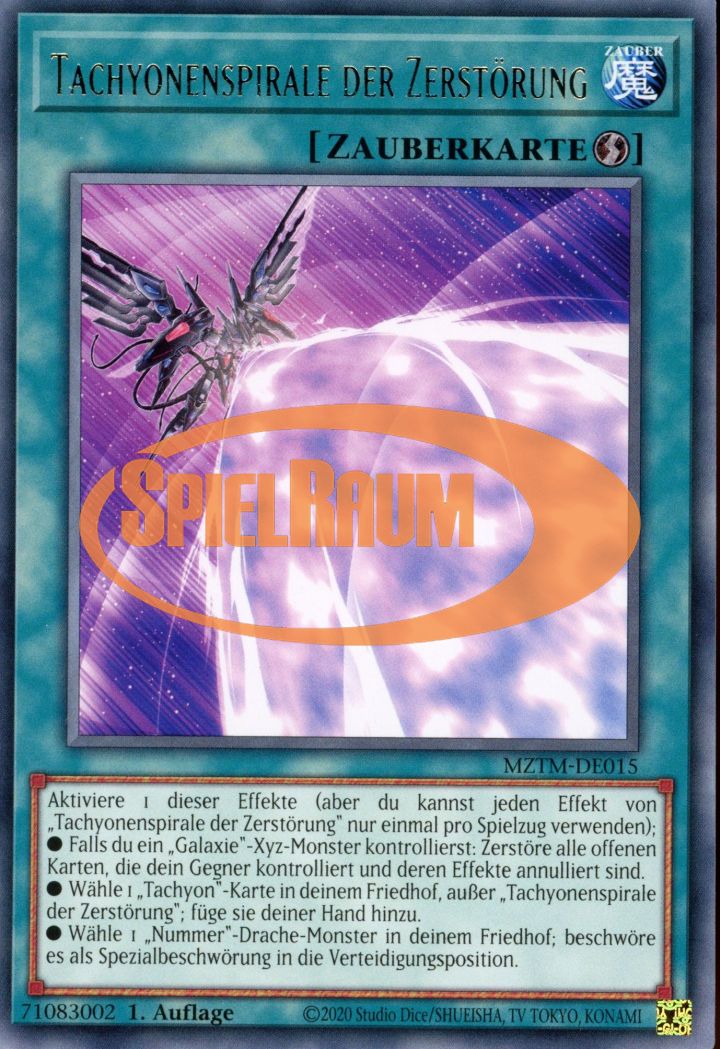 Tachyon Spiral of Destruction