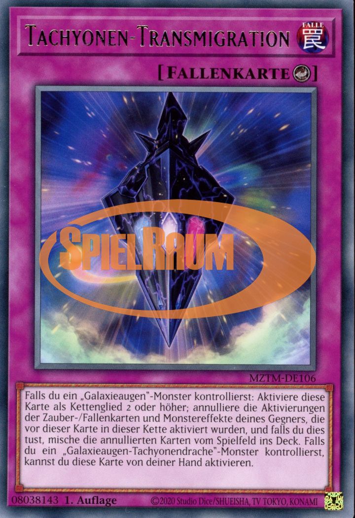 Tachyon Transmigration Single: Yu-Gi-Oh! Maze of the Master Einzelkarte