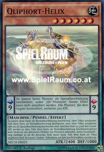 Qliphort Helix (V.1 - Super Rare) Single: Yu-Gi-Oh! The New Challengers Einzelkarte