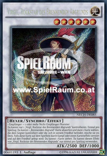 Virgil, Rock Star of the Burning Abyss Single: Yu-Gi-Oh! The New Challengers Einzelkarte
