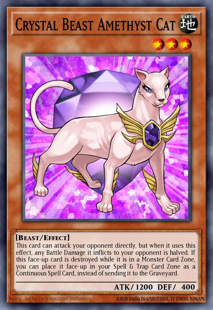 Crystal Beast Amethyst Cat Single: Yu-Gi-Oh! OTS Tournament Pack 7 Einzelkarte
