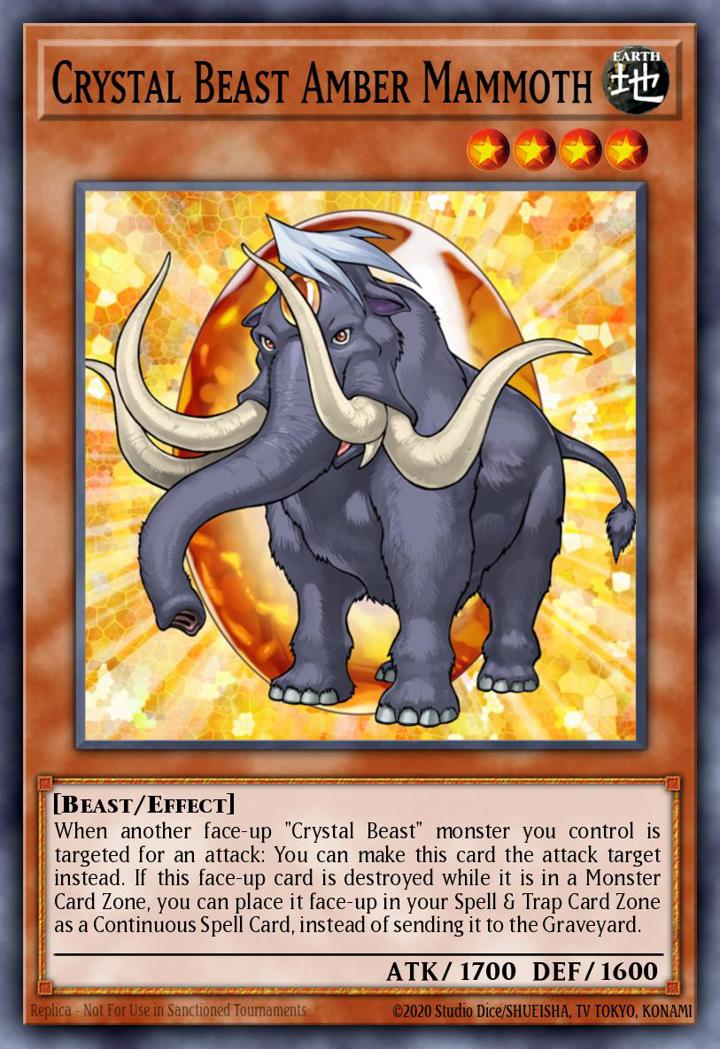 Crystal Beast Amber Mammoth Single: Yu-Gi-Oh! OTS Tournament Pack 7 Einzelkarte
