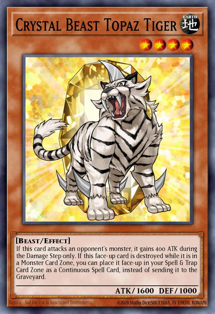 Crystal Beast Topaz Tiger Single: Yu-Gi-Oh! OTS Tournament Pack 7 Einzelkarte