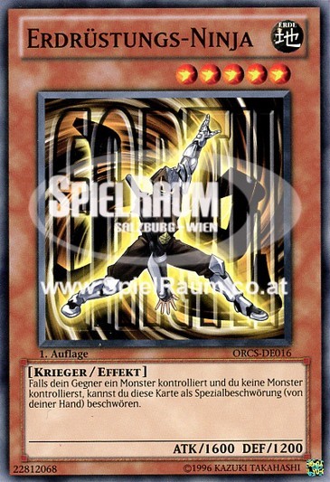 Earth Armor Ninja Single: Yu-Gi-Oh! Order of Chaos Einzelkarte