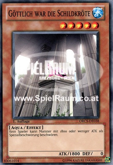 Numen erat Testudo Single: Yu-Gi-Oh! Order of Chaos Einzelkarte