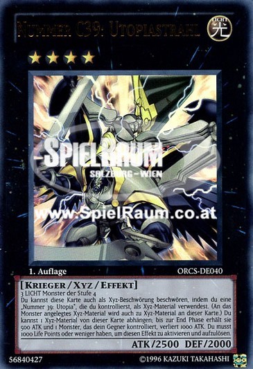Number C39: Utopia Ray (V.3 - Ghost Rare) Single: Yu-Gi-Oh! Order of Chaos Einzelkarte