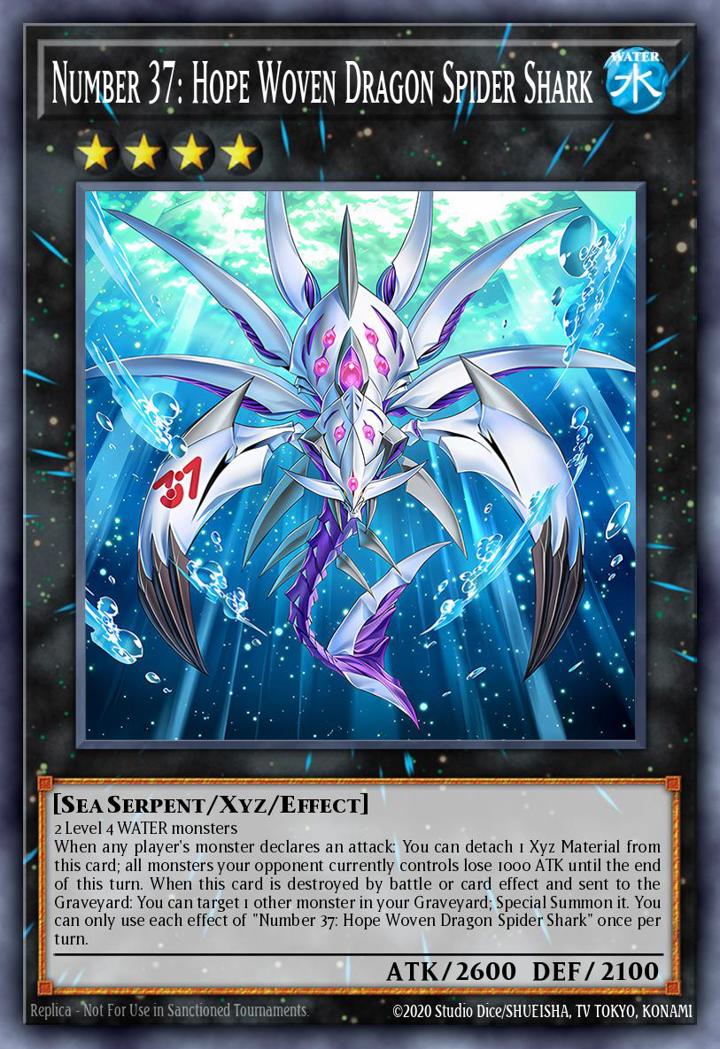 Number 37: Hope Woven Dragon Spider Shark Single: Yu-Gi-Oh! Premium Gold: Infinite Gold Einzelkarte