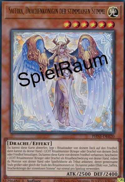 Saffira, Dragon Queen of the Voiceless Voice (V.1 - Ultra Rare)