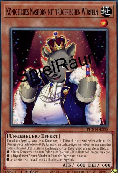 Royal Rhino with Deceitful Dice