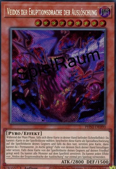 Veidos the Eruption Dragon of Extinction (V.1 - Secret Rare)