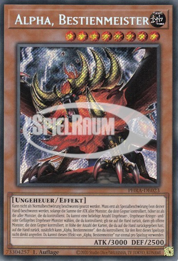 Alpha, the Master of Beasts (V.1 - Secret Rare)