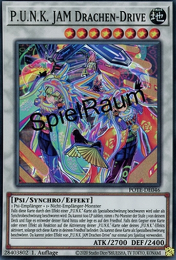 P.U.N.K. JAM Dragon Drive Single: Yu-Gi-Oh! Power of the Elements Einzelkarte