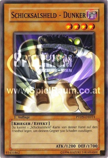 Destiny HERO - Dunker Single: Yu-Gi-Oh! Phantom Darkness Einzelkarte