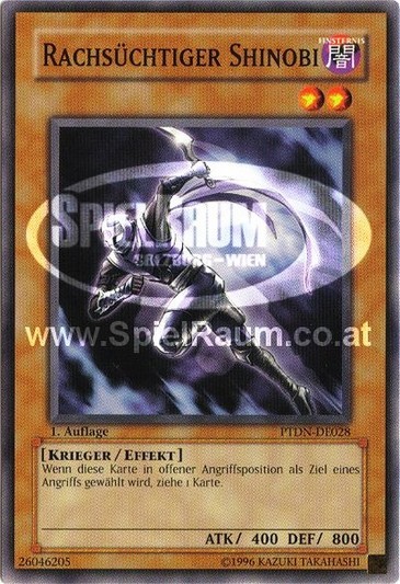 Vengeful Shinobi Single: Yu-Gi-Oh! Phantom Darkness Einzelkarte