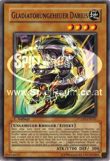 Gladiator Beast Darius Single: Yu-Gi-Oh! Phantom Darkness Einzelkarte