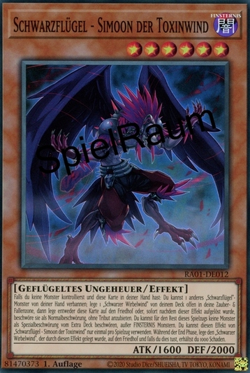 Blackwing - Simoon the Poison Wind (V.1 - Super Rare)