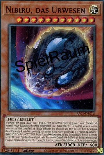 Nibiru, the Primal Being (V.1 - Super Rare)