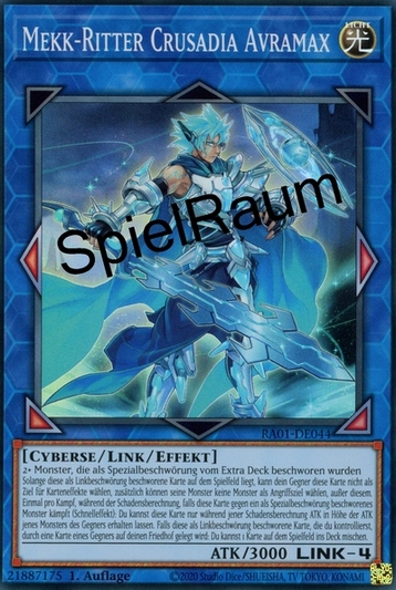 Mekk-Knight Crusadia Avramax (V.1 - Super Rare)
