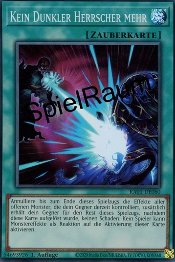 Dark Ruler No More (V.1 - Super Rare)
