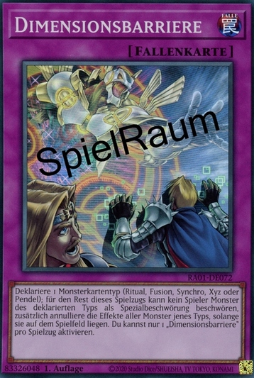 Dimensional Barrier (V.1 - Super Rare)
