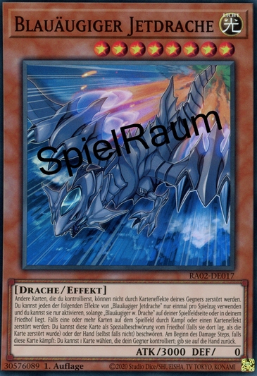 Blue-Eyes Jet Dragon (V.4 - Platinum Secret Rare) Single: Yu-Gi-Oh! 25th Anniversary Rarity Collection II Einzelkarte