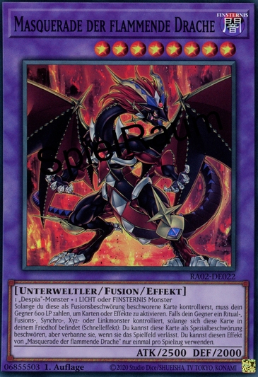 Masquerade the Blazing Dragon (V.2 - Ultra Rare)