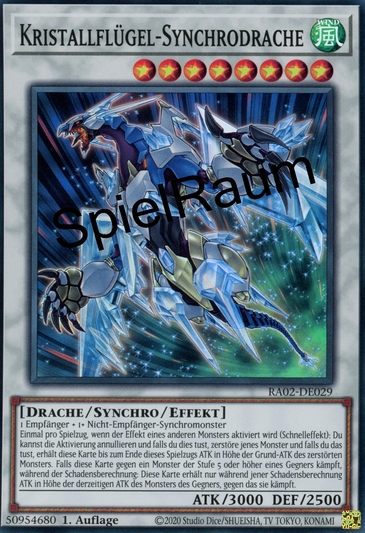 Crystal Wing Synchro Dragon (V.2 - Ultra Rare)