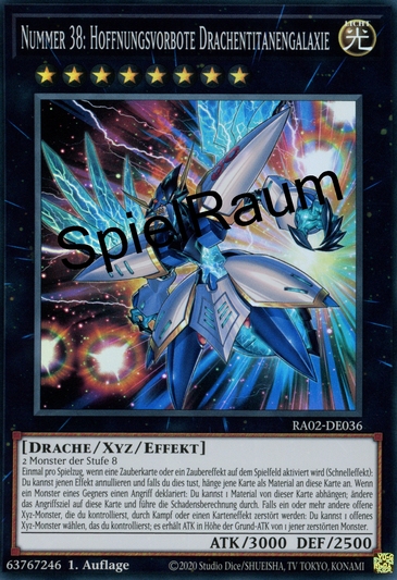 Number 38: Hope Harbinger Dragon Titanic Galaxy (V.2 - Ultra Rare)