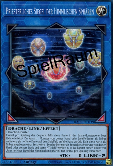 Hieratic Seal of the Heavenly Spheres (V.2 - Ultra Rare)