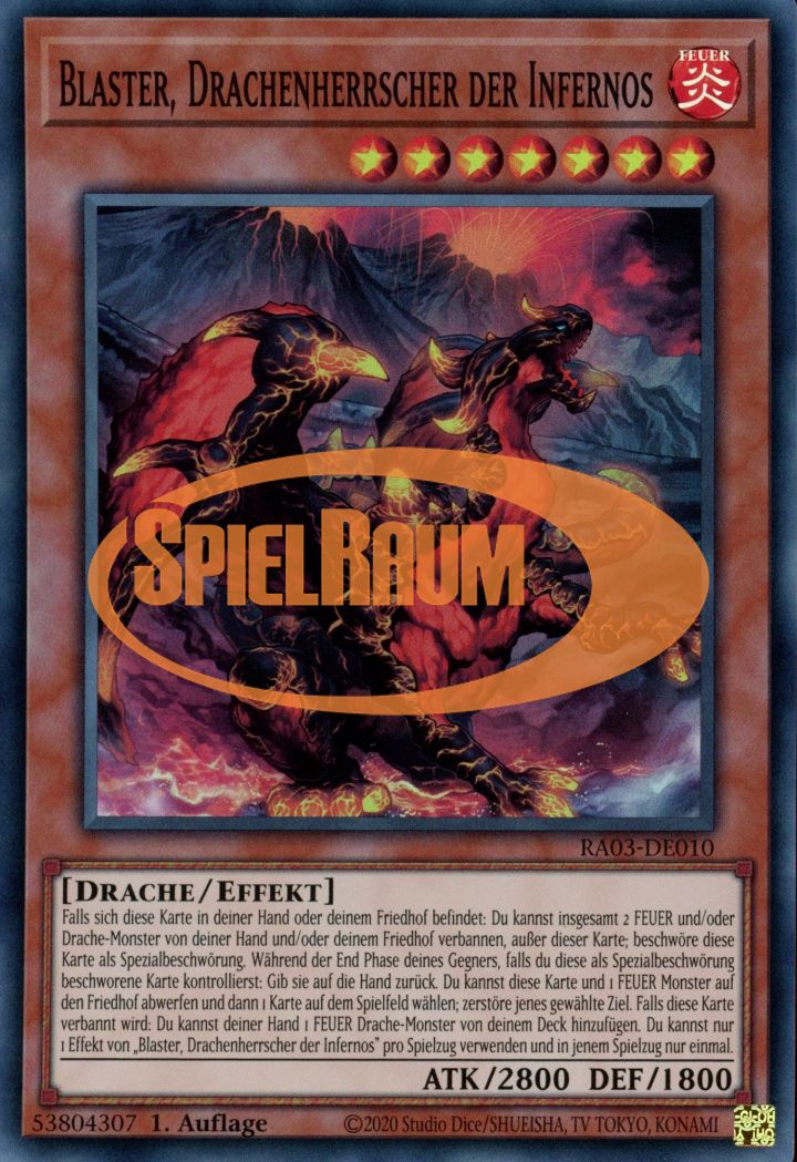 Blaster, Dragon Ruler of Infernos (V.1 - Super Rare)