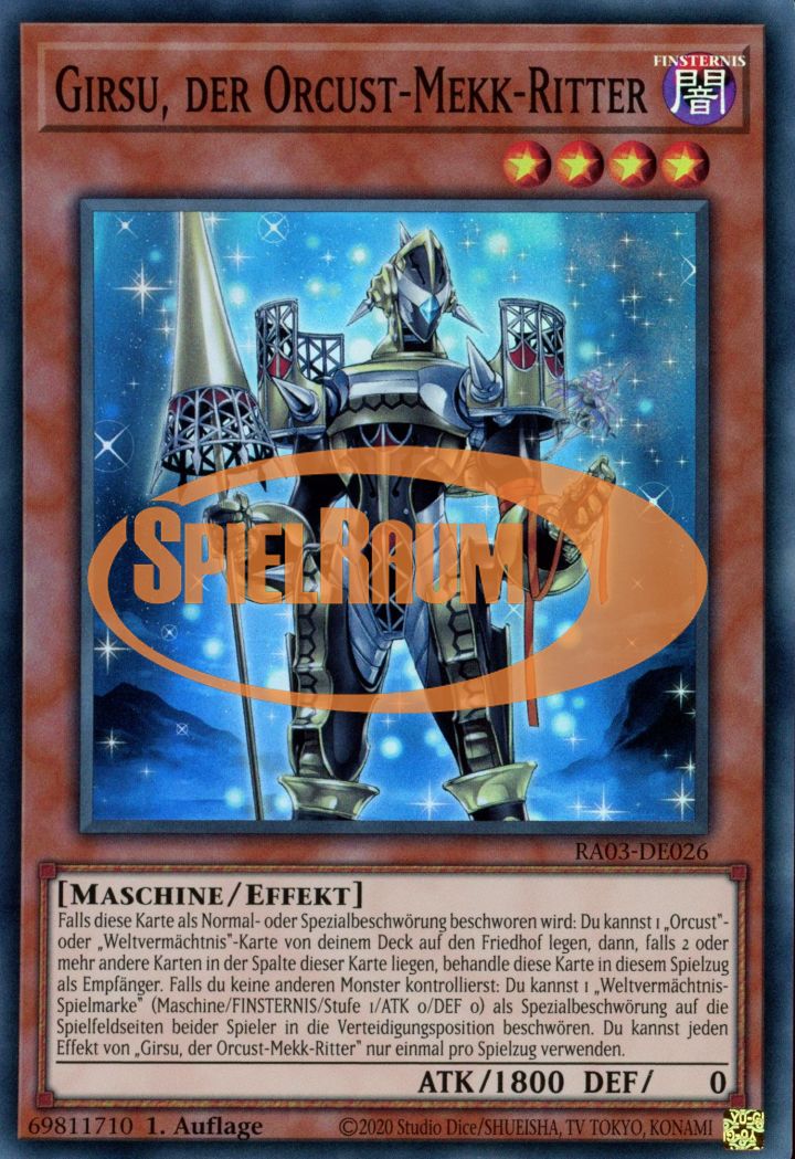 Girsu, the Orcust Mekk-Knight (V.1 - Super Rare)