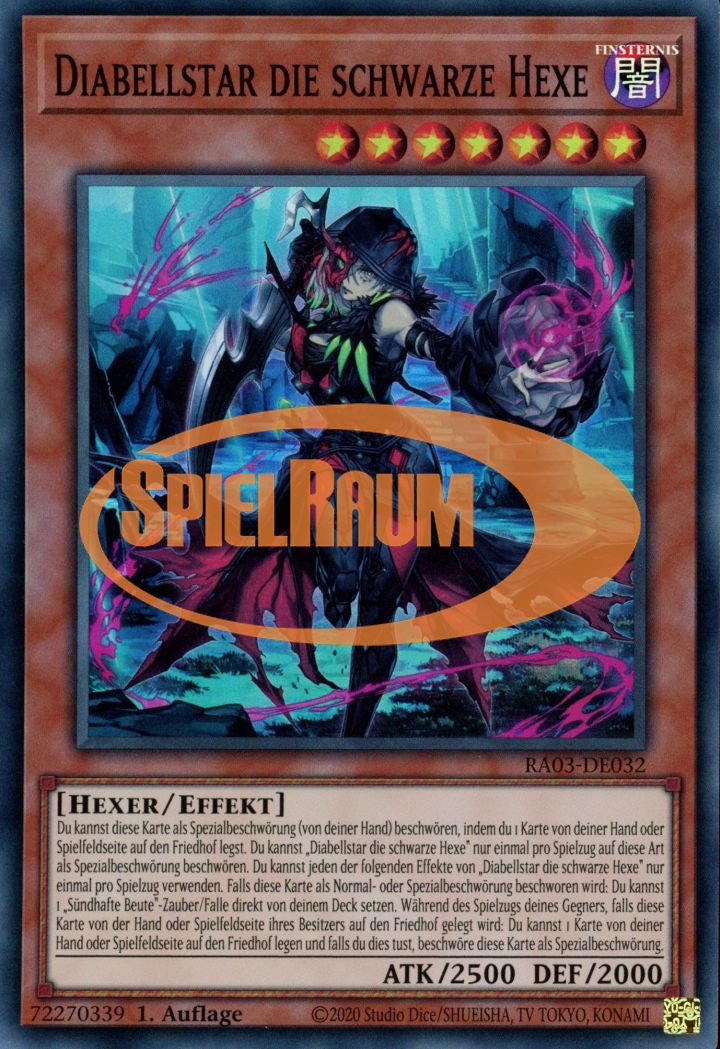 Diabellstar the Black Witch (V.1 - Super Rare)