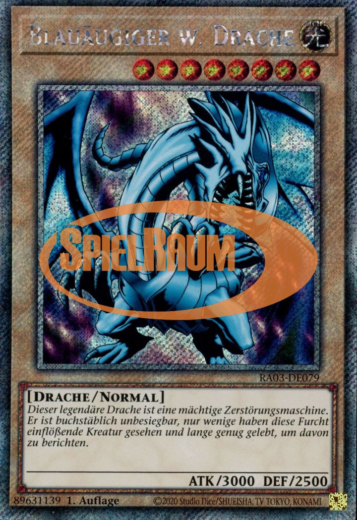 Blue-Eyes White Dragon (V.1 - Platinum Secret Rare)
