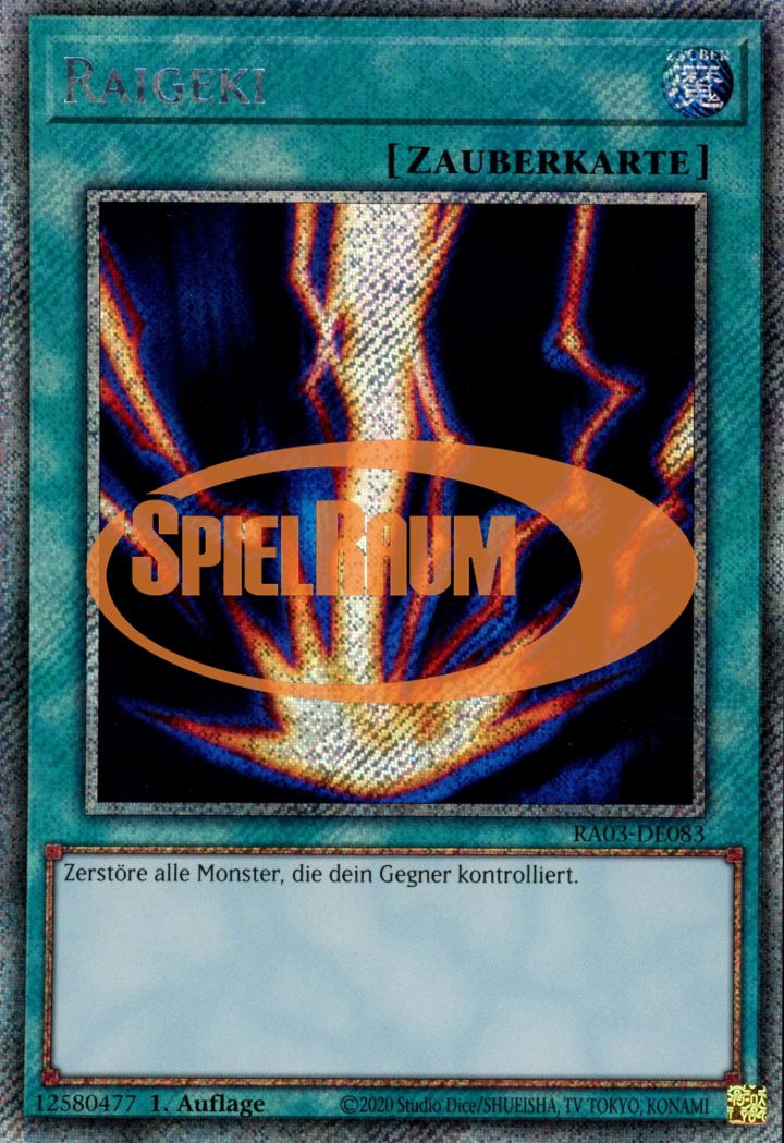 Raigeki (V.1 - Platinum Secret Rare)