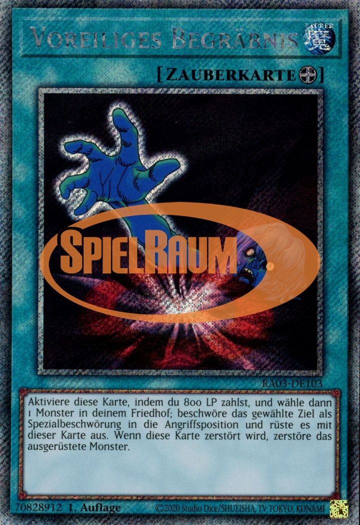 Premature Burial (V.1 - Platinum Secret Rare)