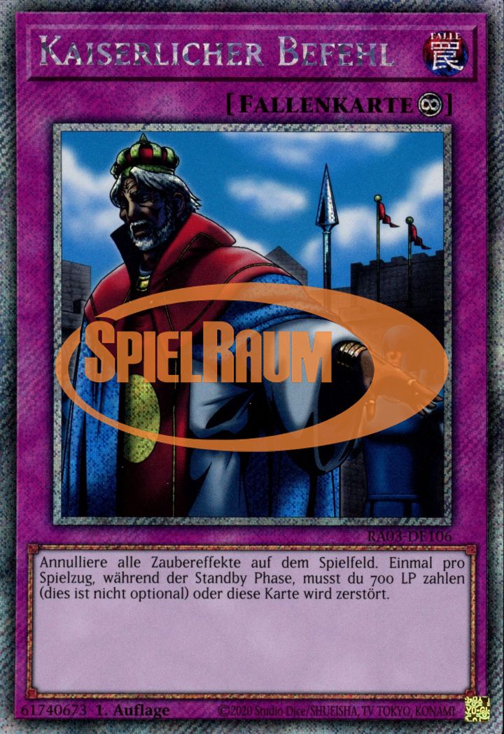 Imperial Order (V.1 - Platinum Secret Rare)